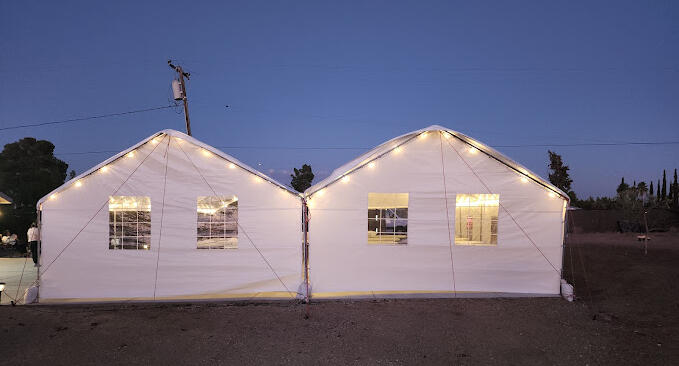 • Tents and Canopies – Various sizes for outdoor events
